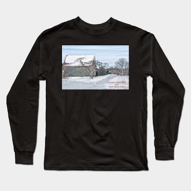 Winter Is Our Guest Christmas Card Long Sleeve T-Shirt by BeanME